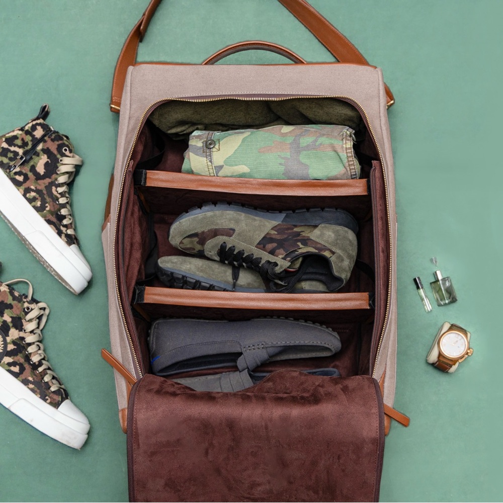Stylish Brown and Tan Men's Bag